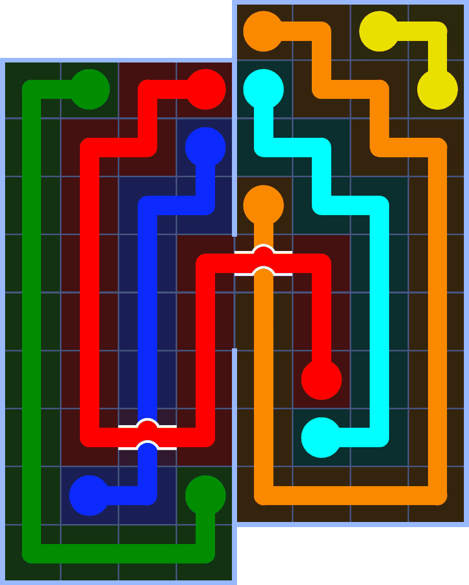 Flow Free 7167 Solution