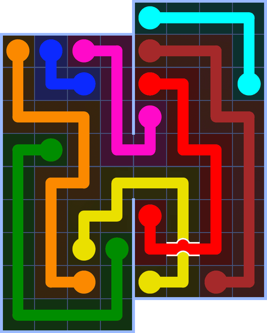 Flow Free 7148 Solution