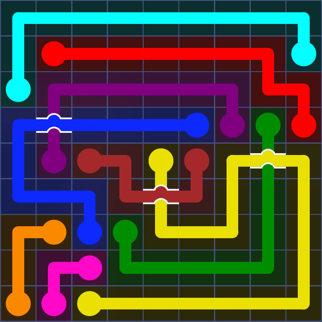 Flow Free 2069 Solution
