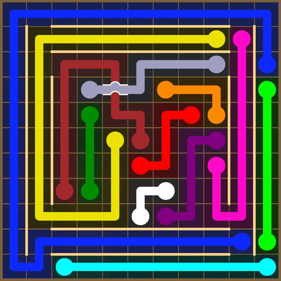 Flow Free 2084 Solution