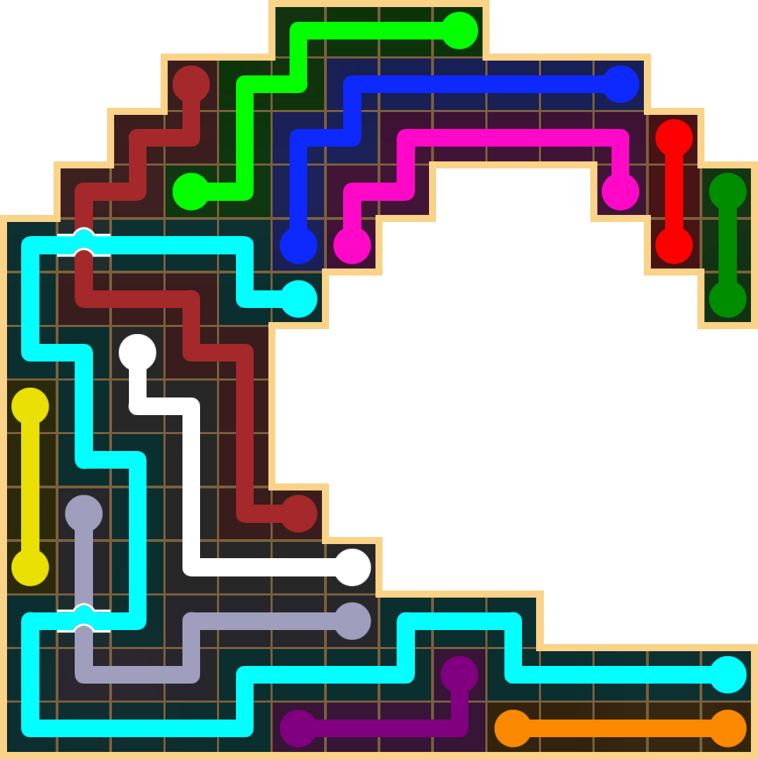 Flow Free 2087 Solution