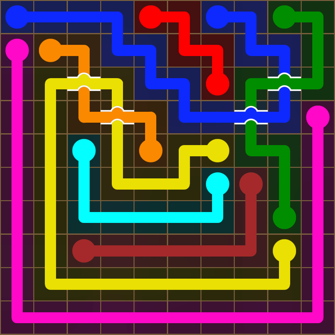 Flow Free 2099 Solution