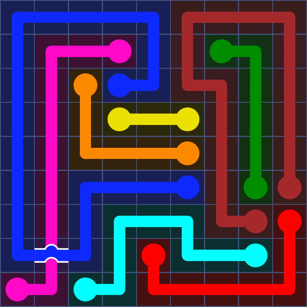 Flow Free 2033 Solution