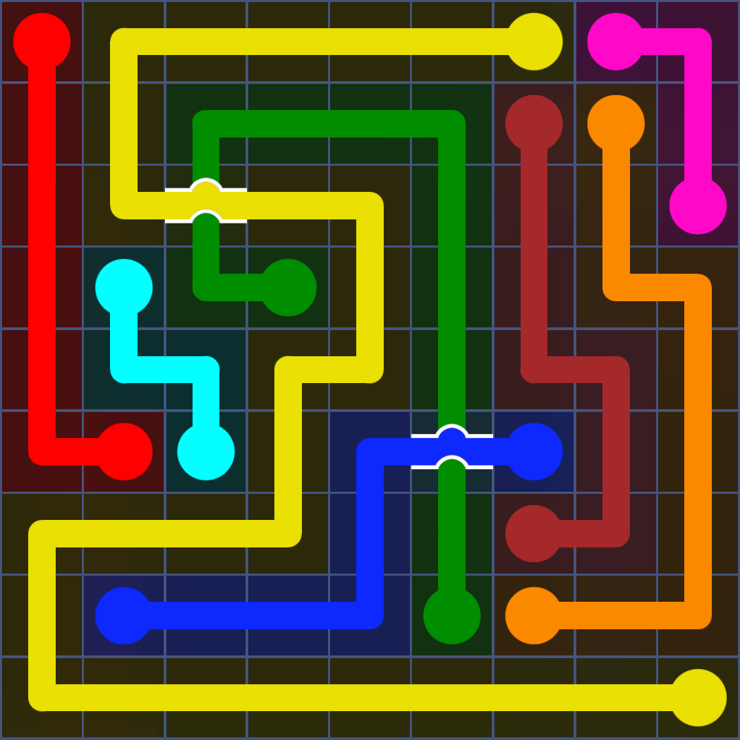 Flow Free 2044 Solution