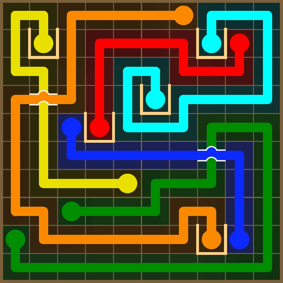 Flow Free 7361 Solution