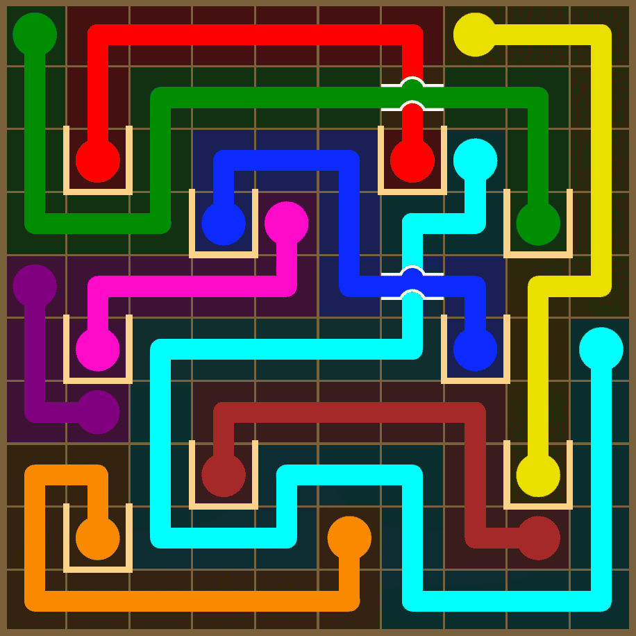 Flow Free 7372 Solution