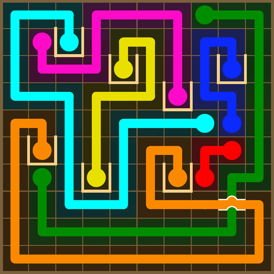 Flow Free 7375 Solution