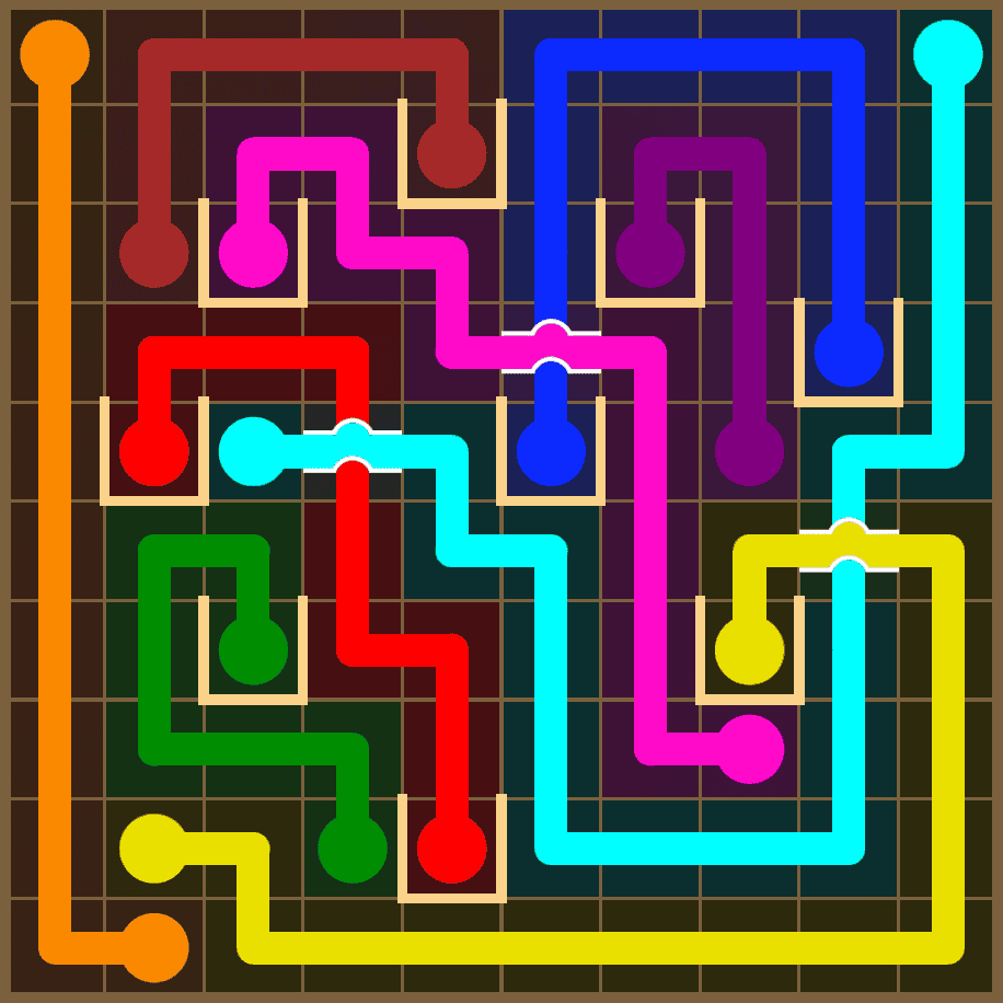 Flow Free 7377 Solution