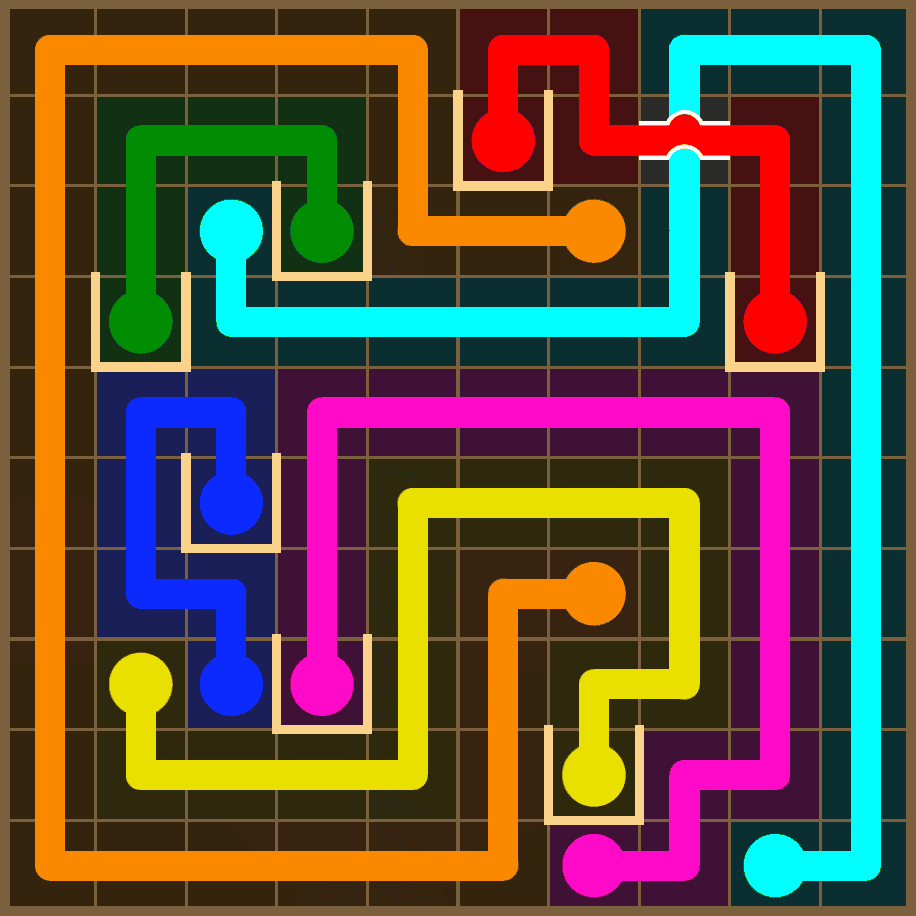 Flow Free 7378 Solution