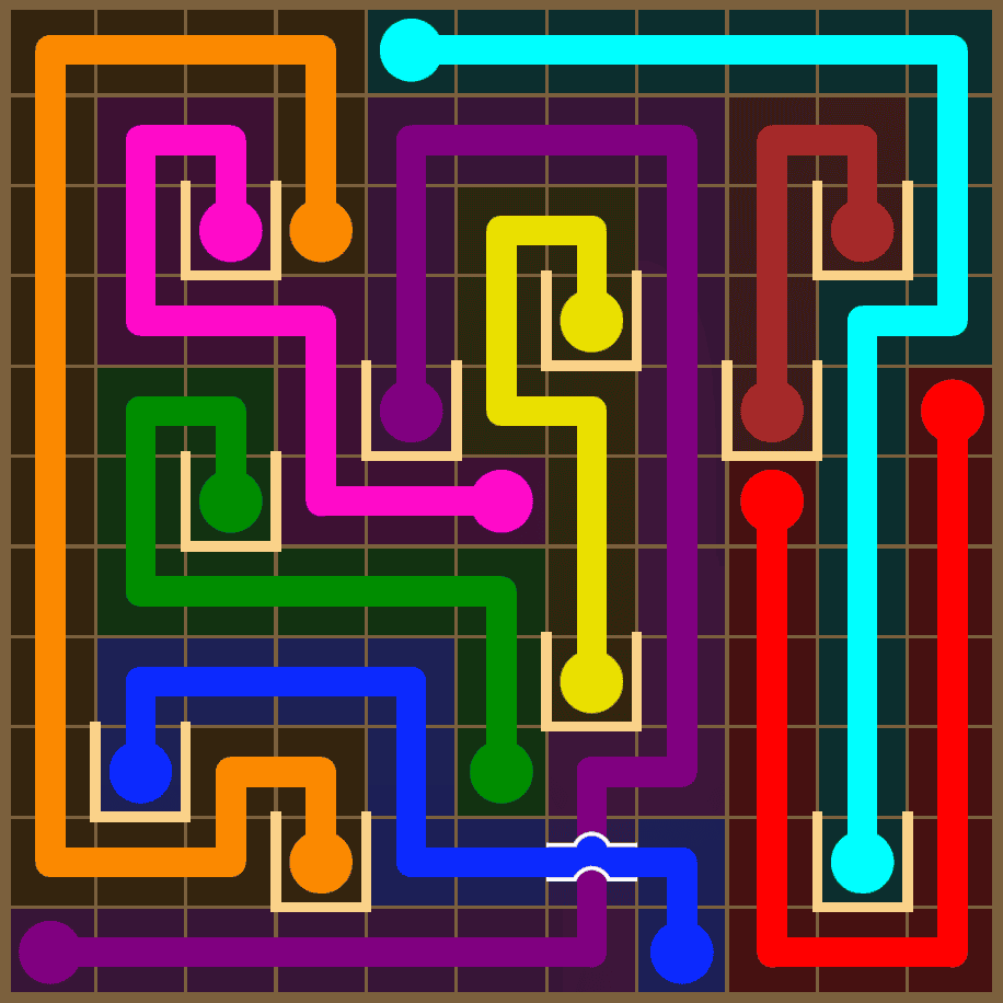 Flow Free 7391 Solution