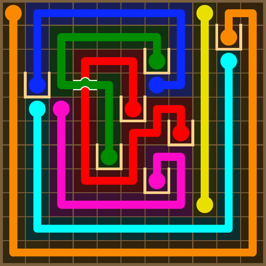 Flow Free 7398 Solution