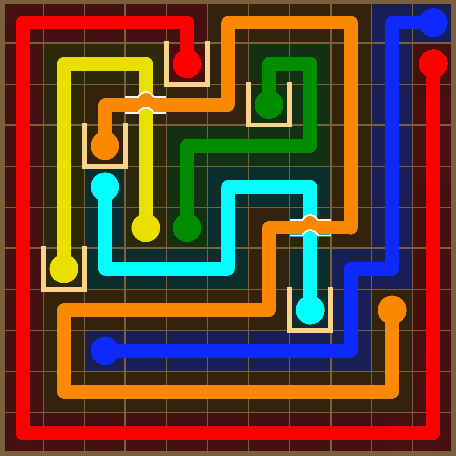 Flow Free 7407 Solution