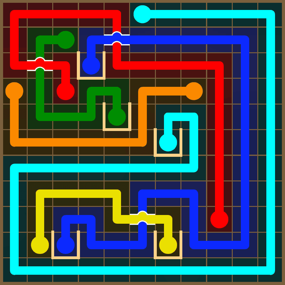 Flow Free 7383 Solution