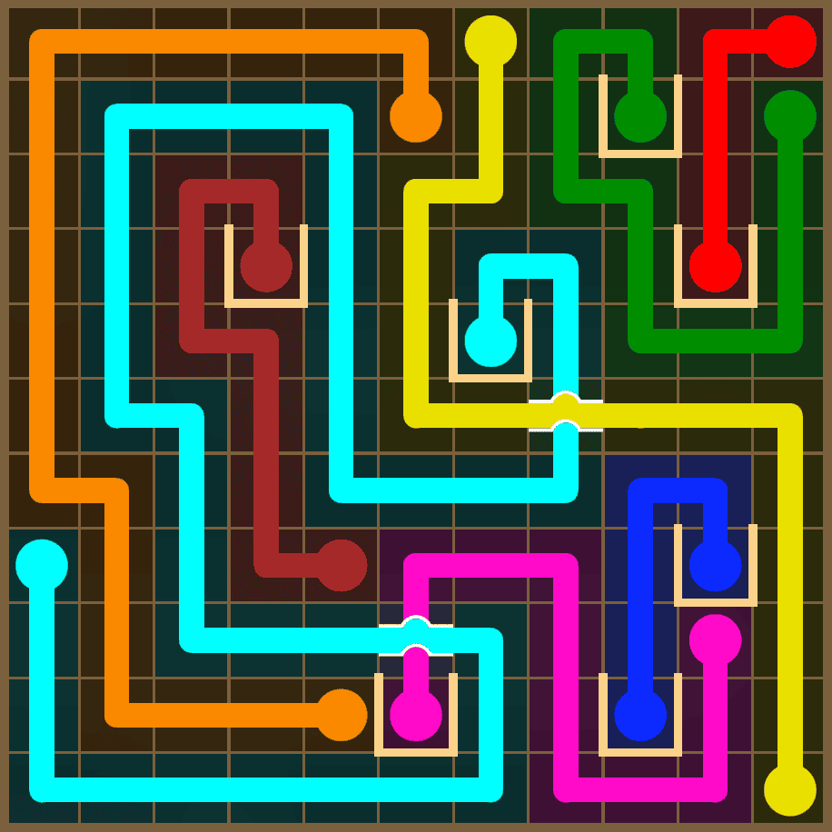 Flow Free 7384 Solution