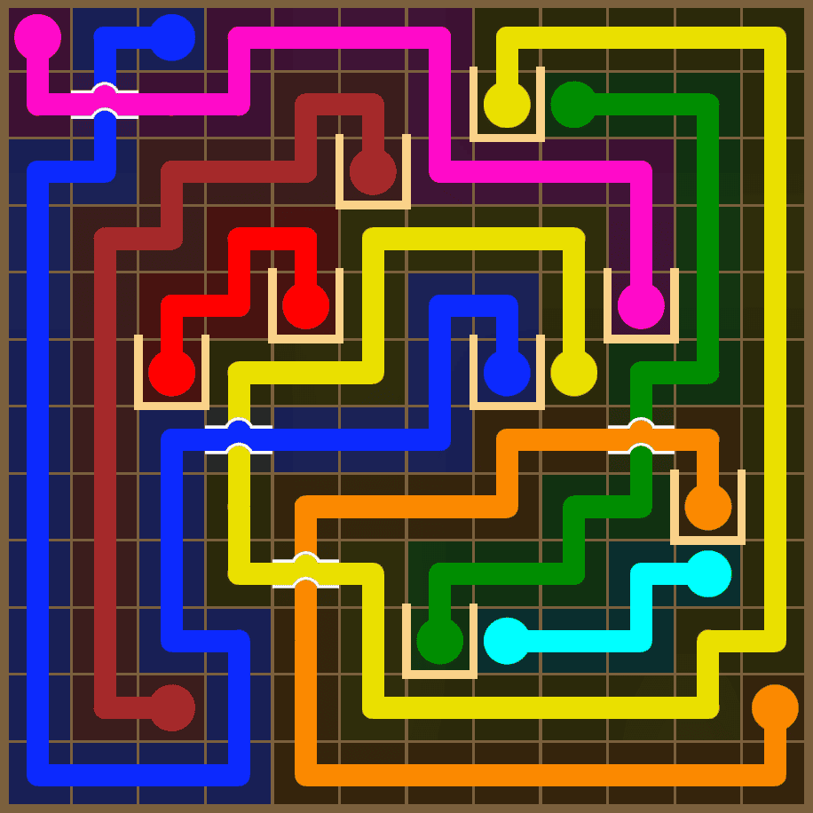 Flow Free 7414 Solution