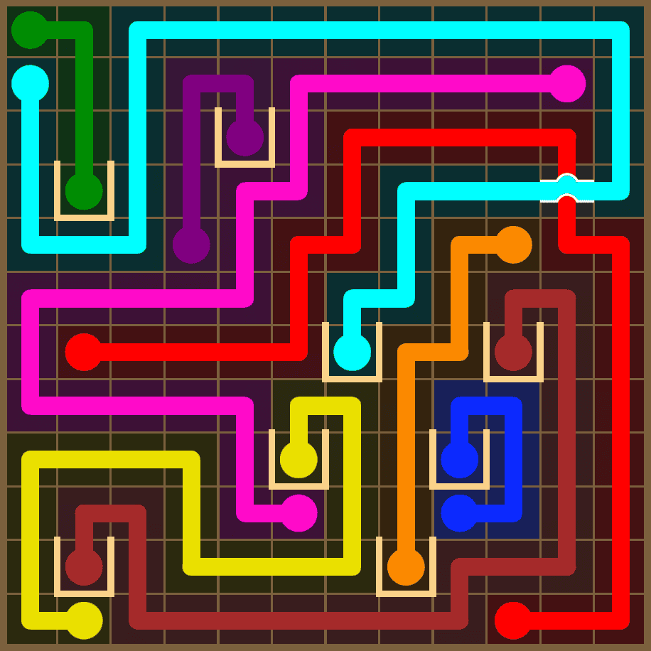 Flow Free 7419 Solution