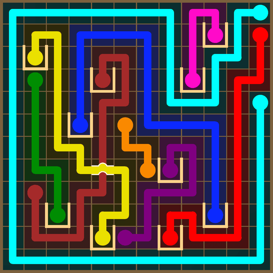 Flow Free 7428 Solution