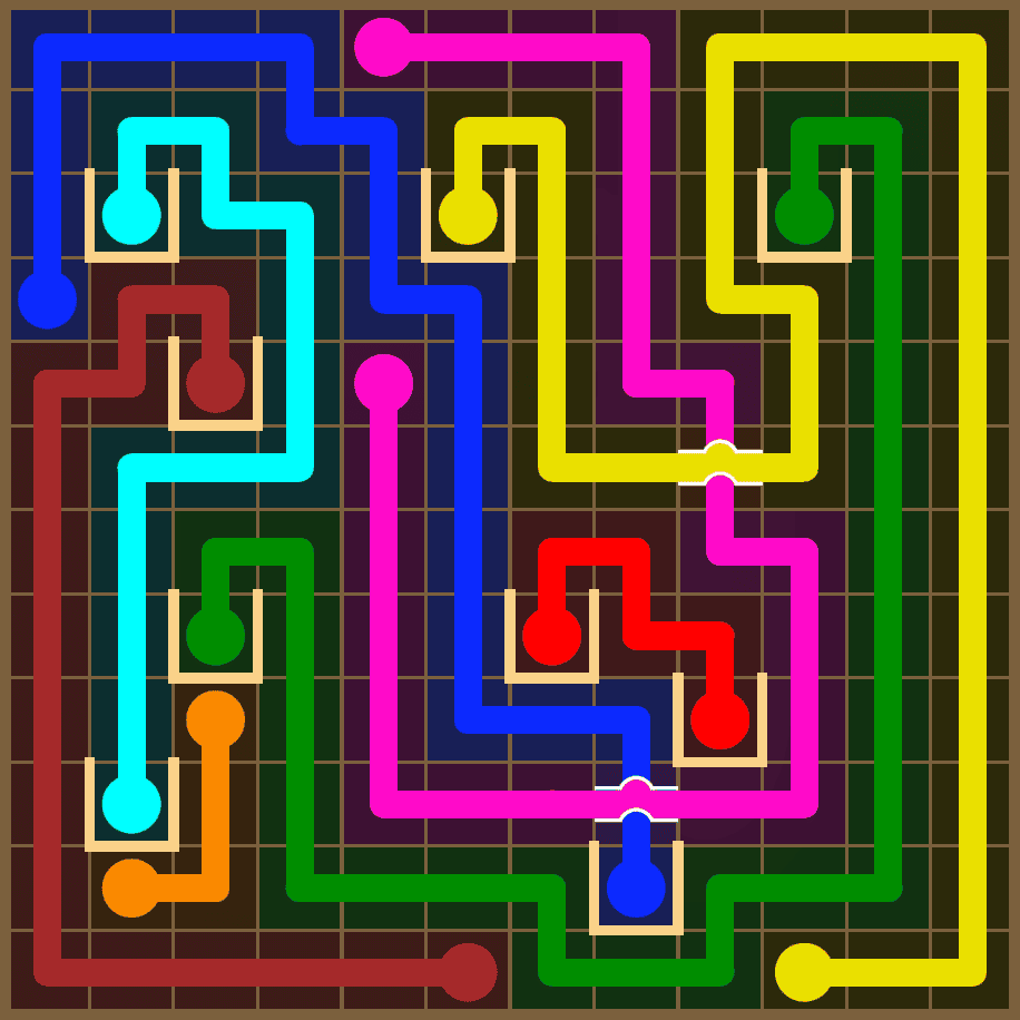 Flow Free 7439 Solution