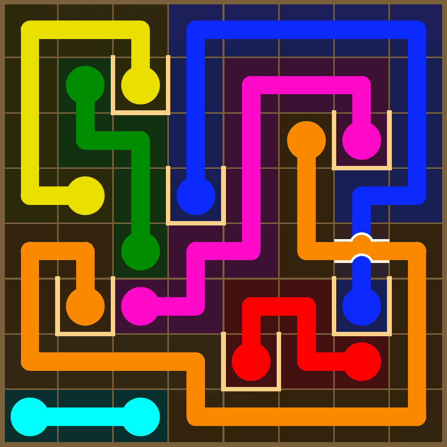 Flow Free 7296 Solution