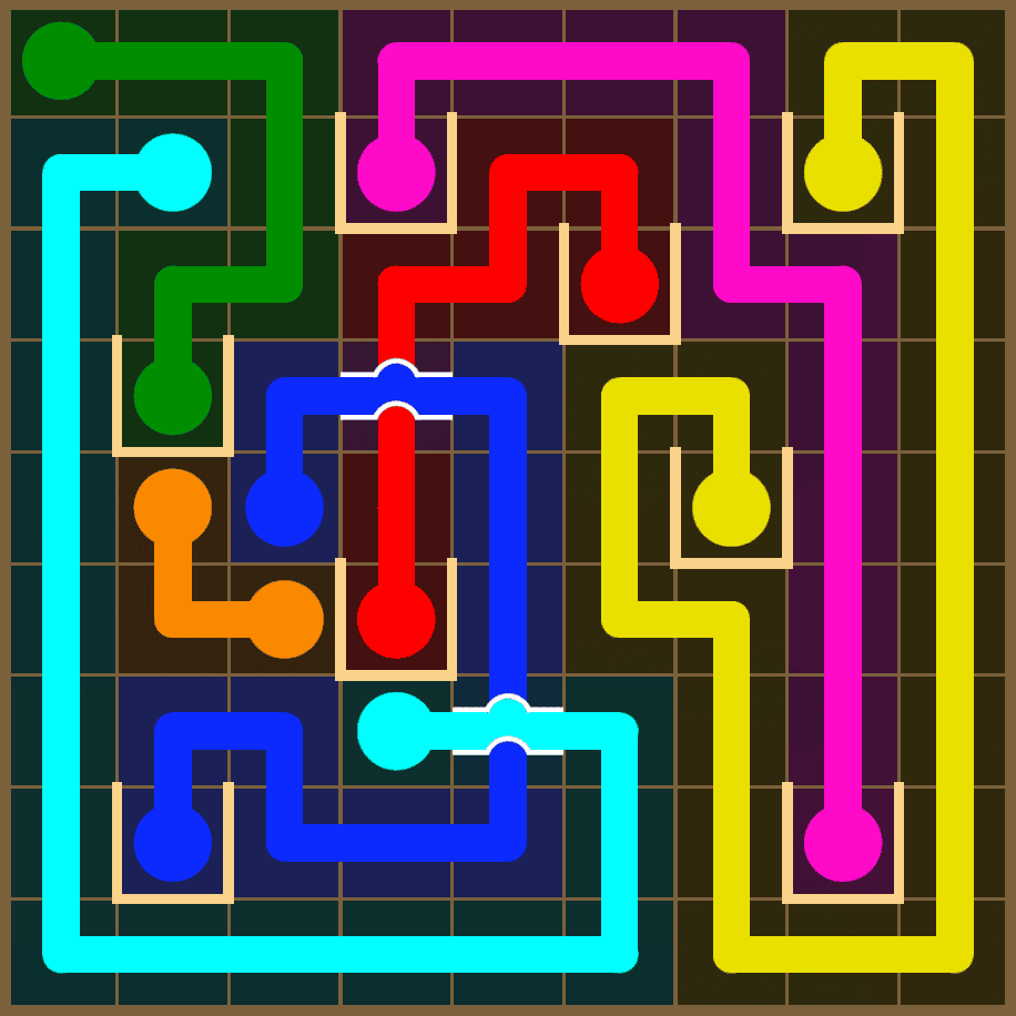 Flow Free 7325 Solution