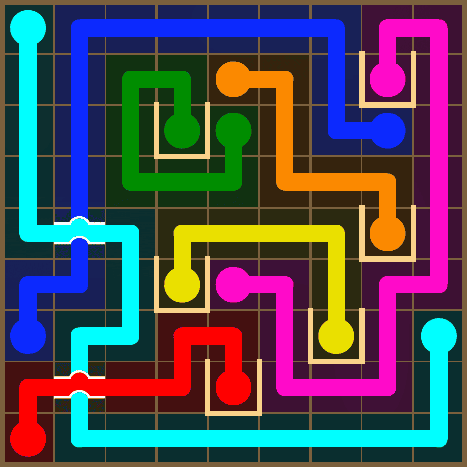 Flow Free 7326 Solution