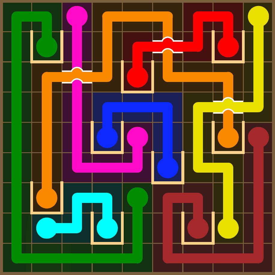 Flow Free 7338 Solution