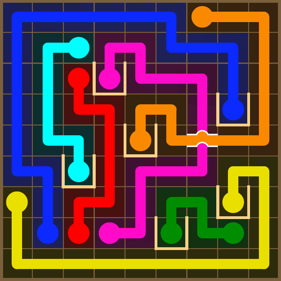 Flow Free 7344 Solution