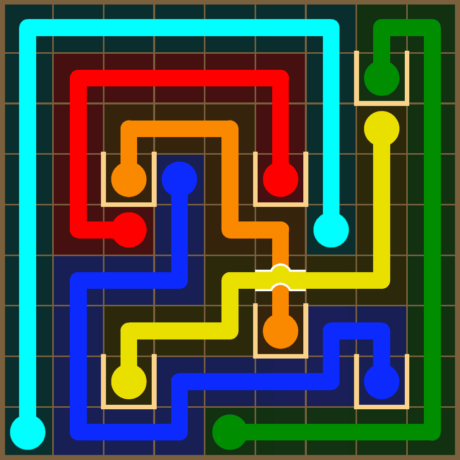 Flow Free 7348 Solution