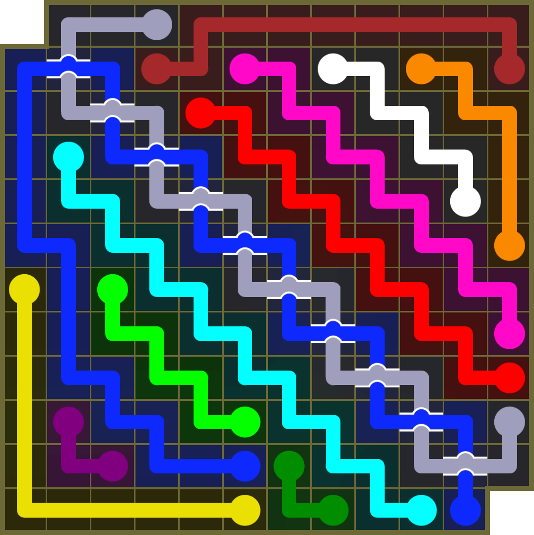 Flow Free 3864 Solution