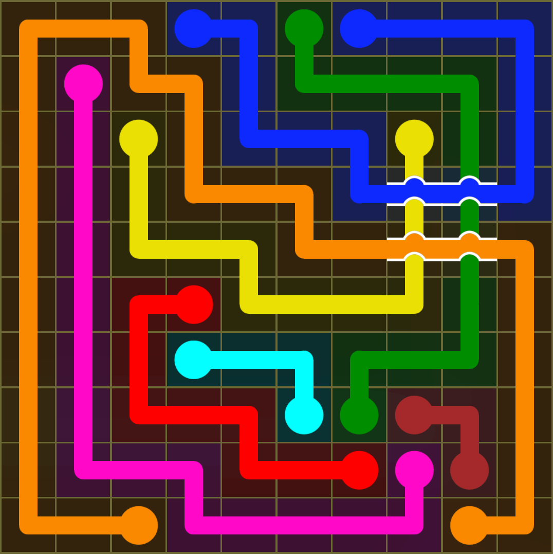 Flow Free 3664 Solution