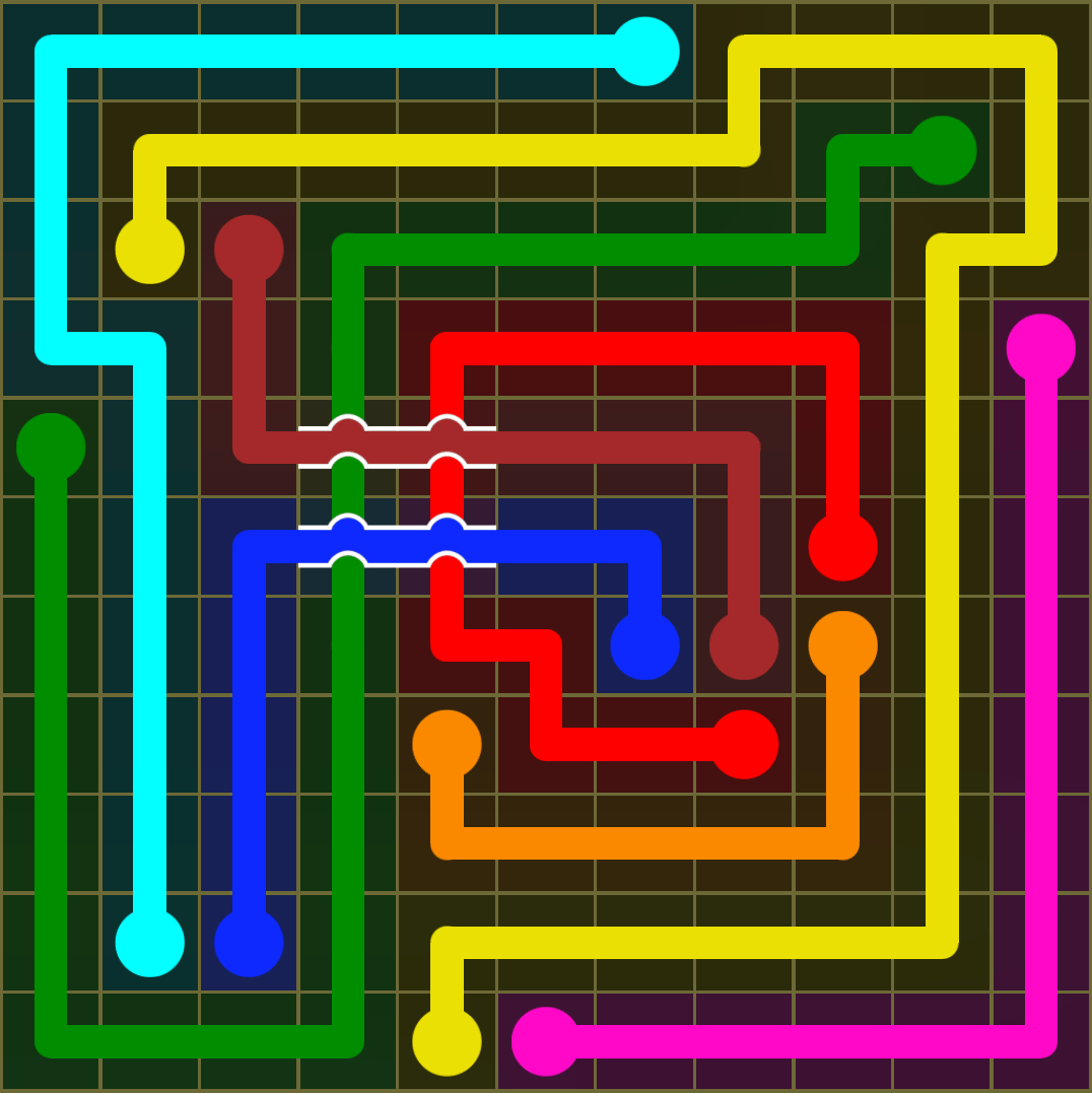 Flow Free 3696 Solution