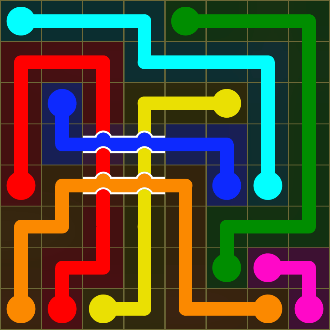 Flow Free 3628 Solution