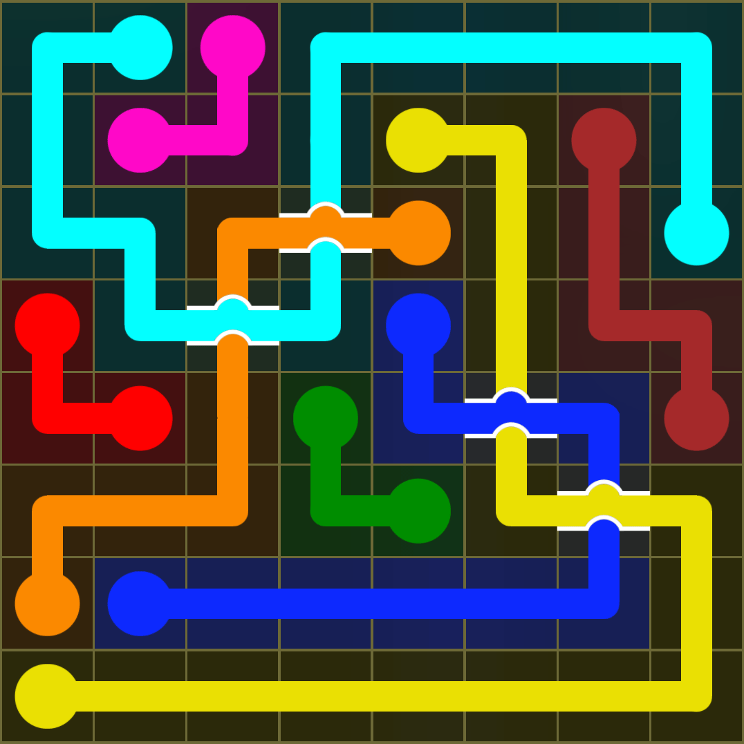 Flow Free 3455 Solution