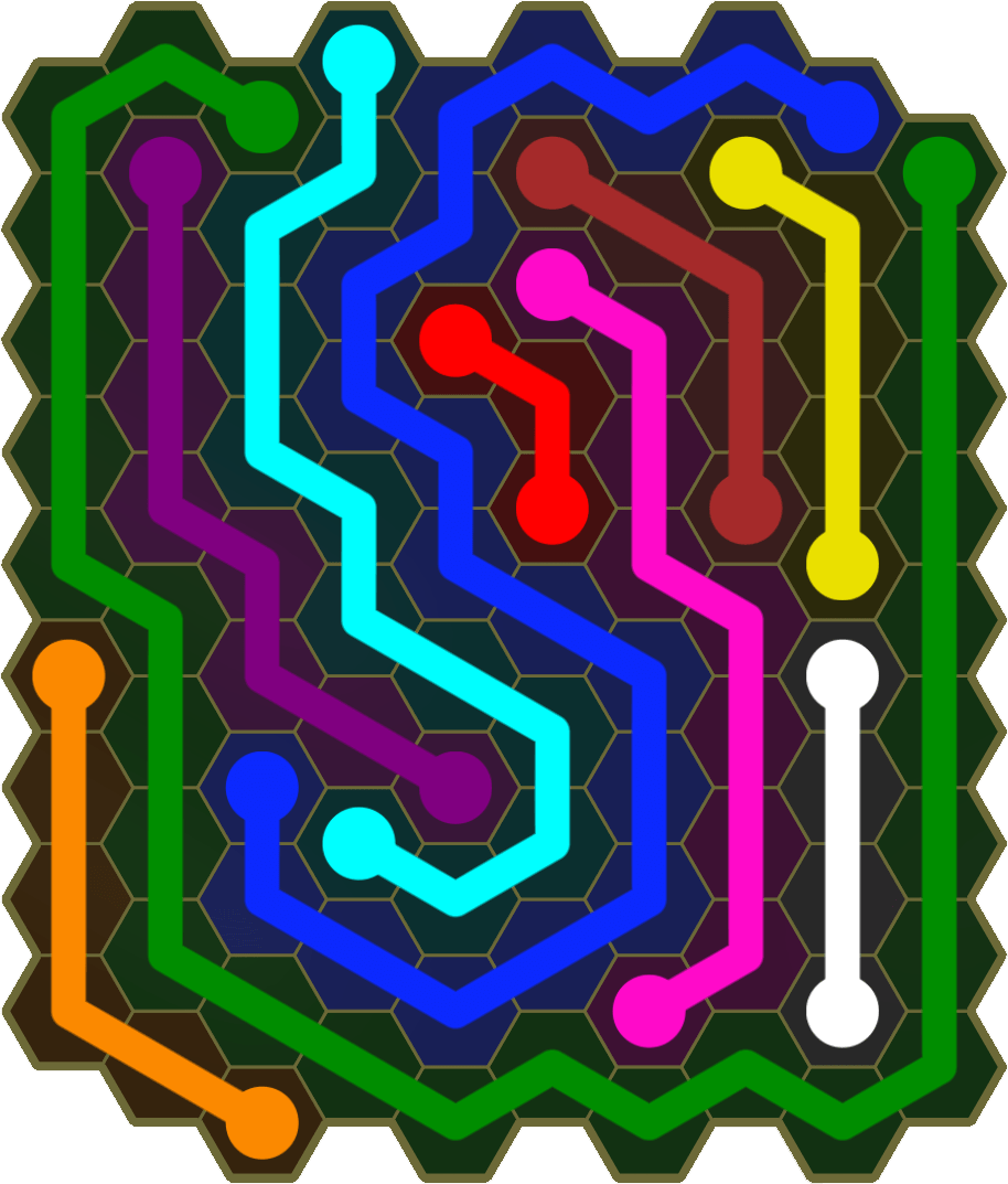 Flow Free 1437 Solution
