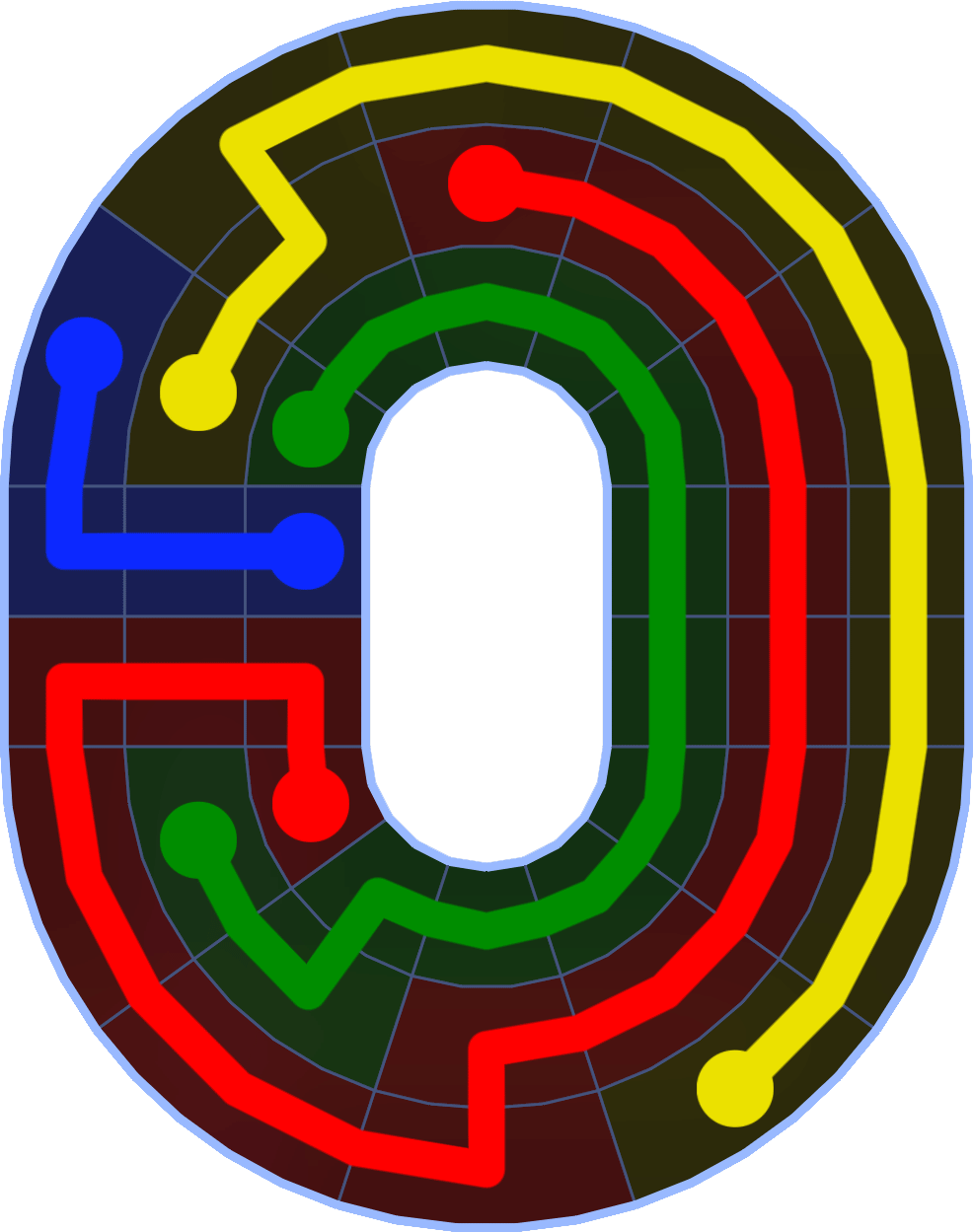Flow Free 1951 Solution