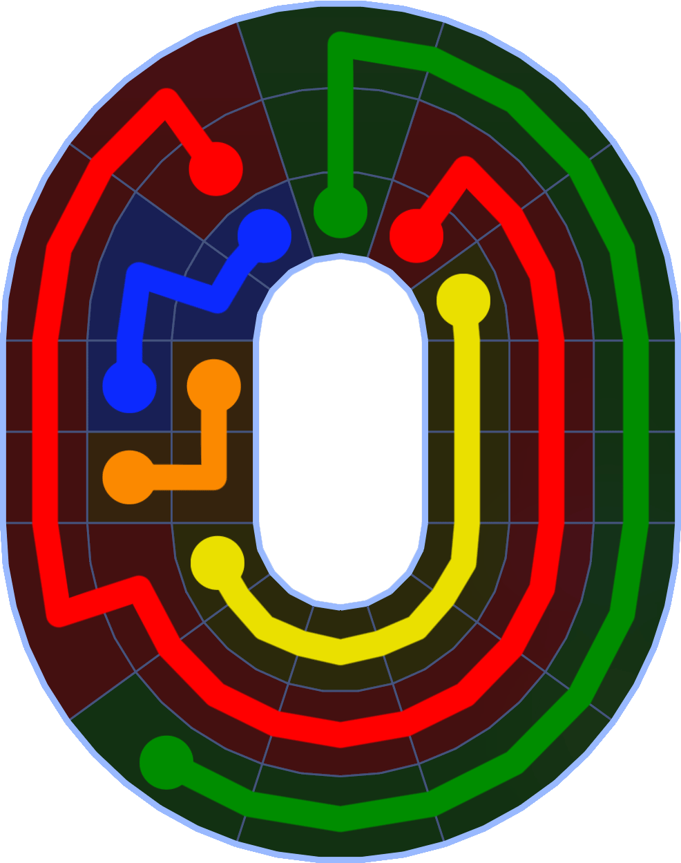 Flow Free 1953 Solution