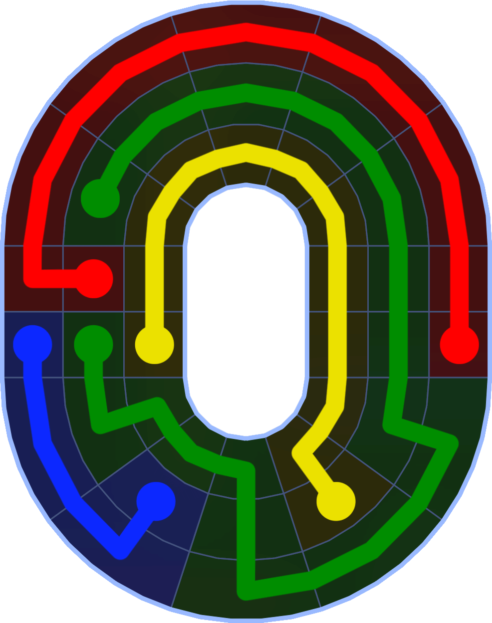 Flow Free 1961 Solution