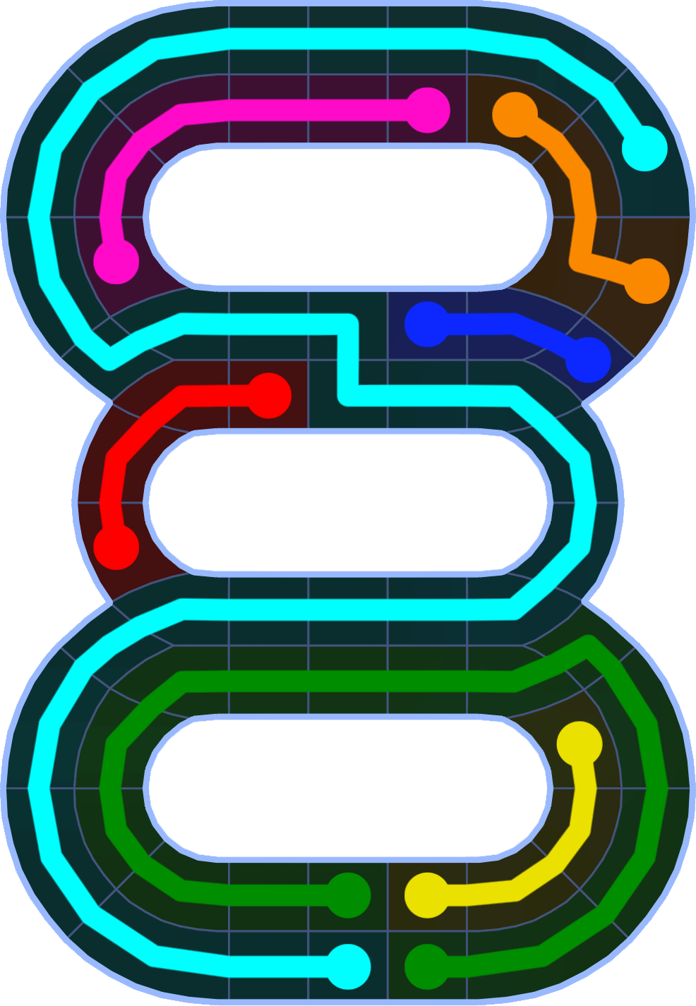 Flow Free 2521 Solution