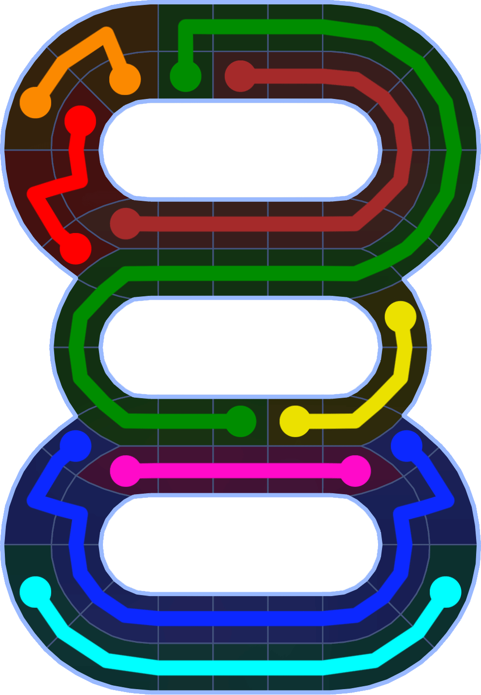 Flow Free 2532 Solution