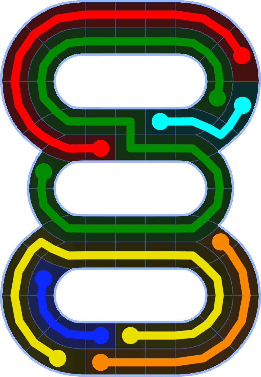 Flow Free 2534 Solution