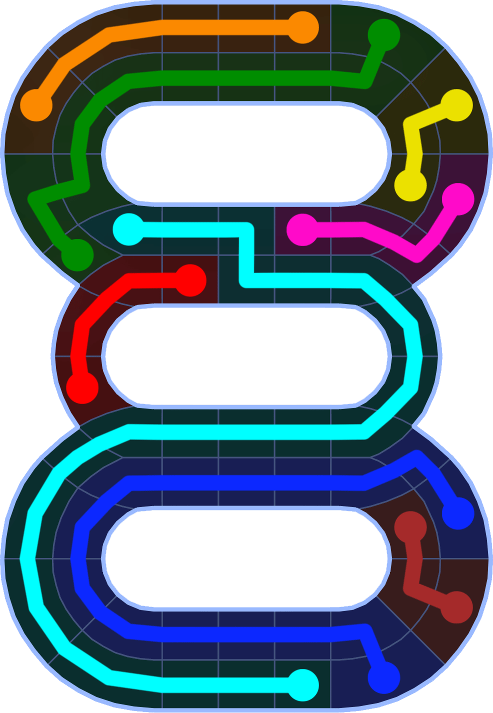 Flow Free 2536 Solution