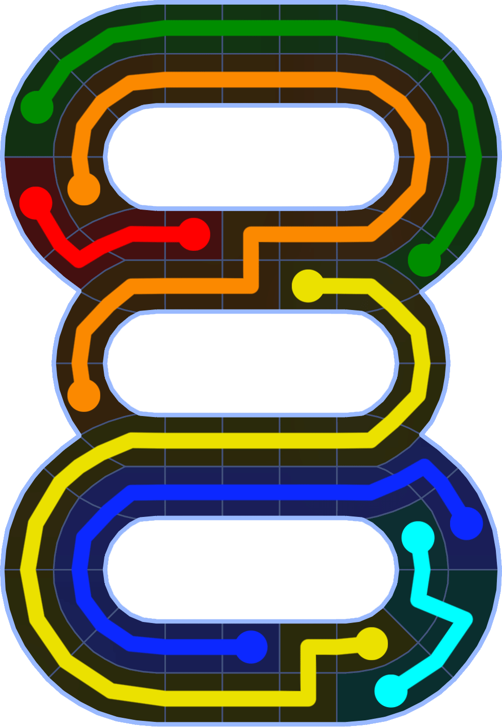Flow Free 2538 Solution