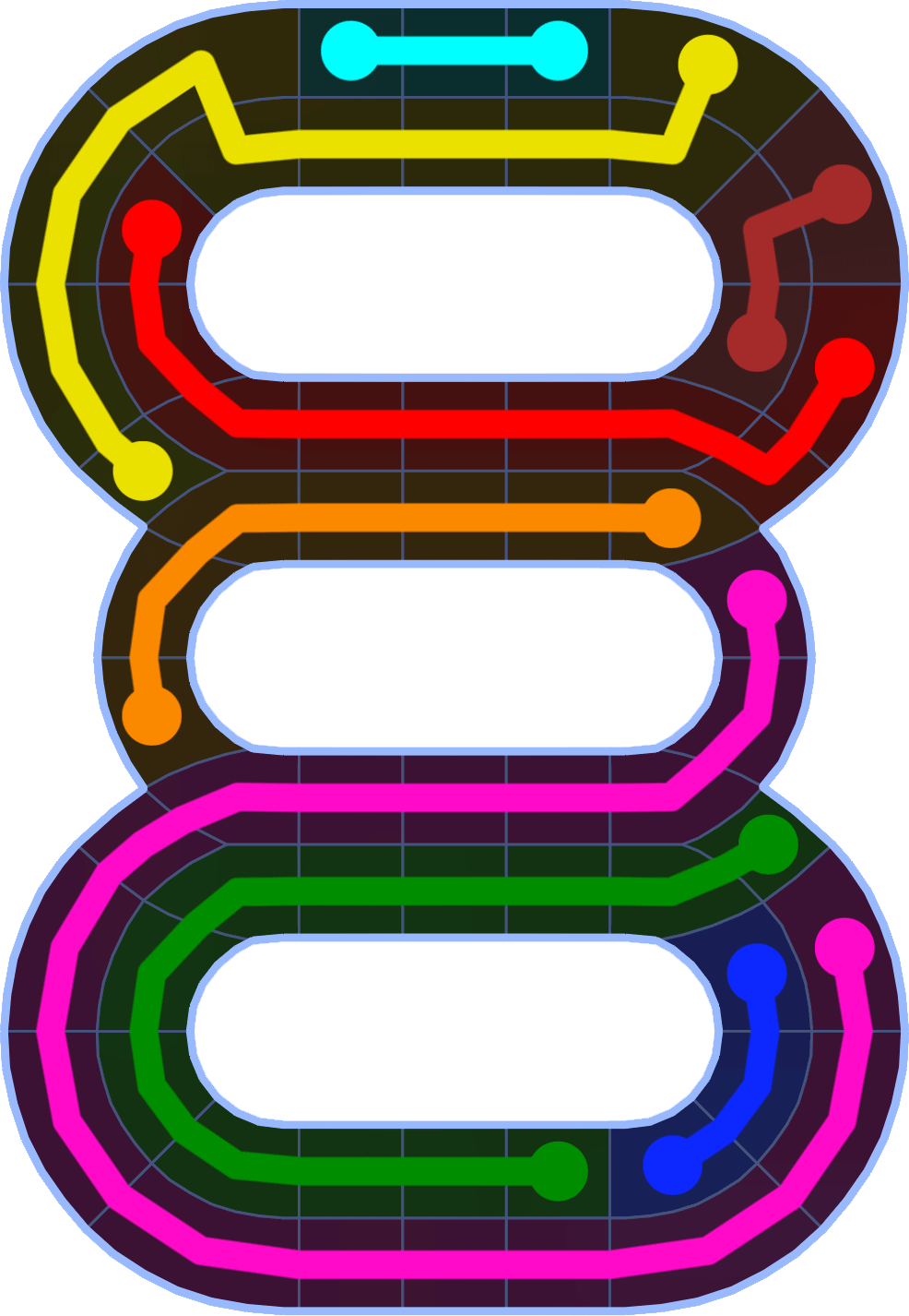 Flow Free 2542 Solution
