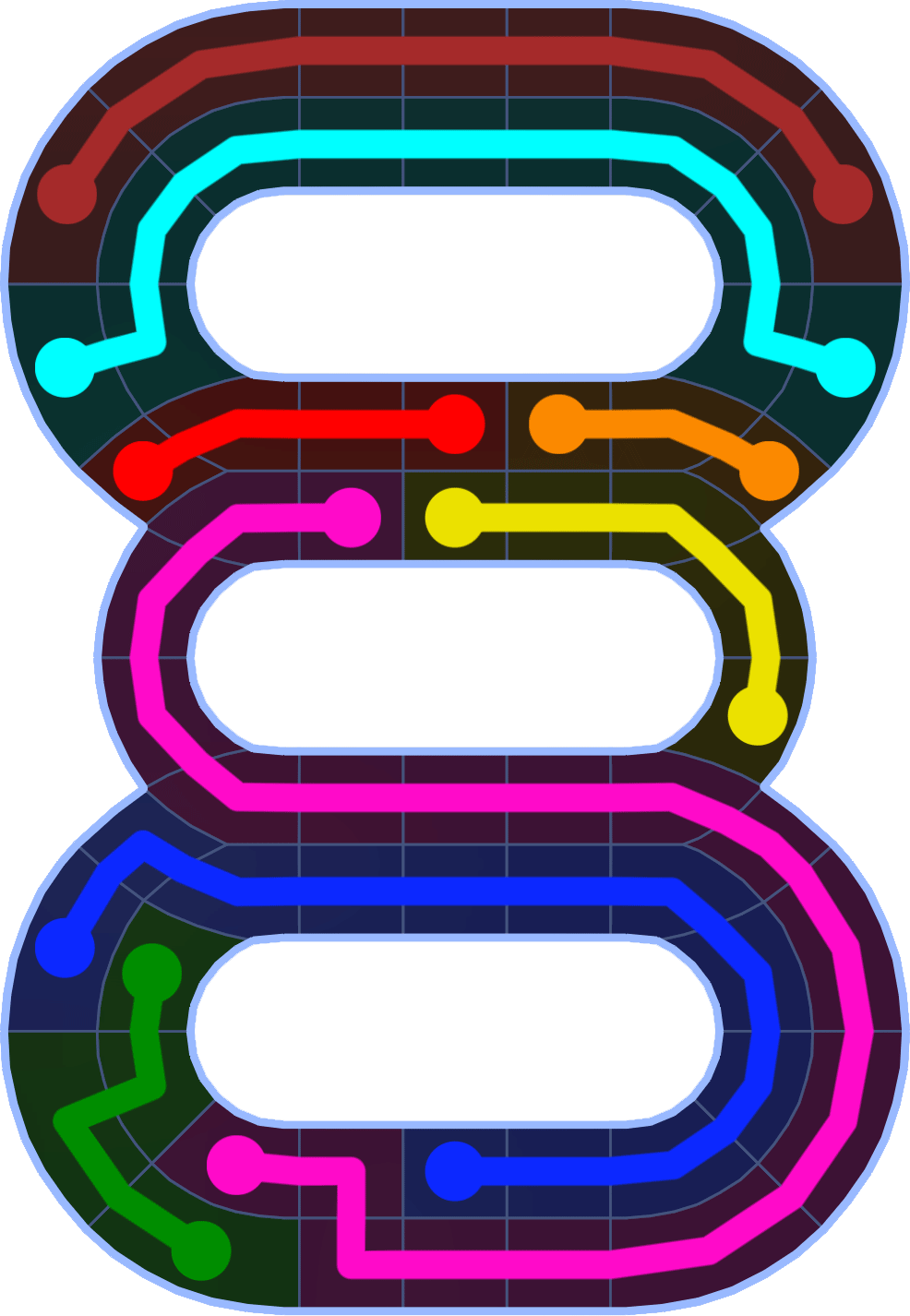 Flow Free 2543 Solution