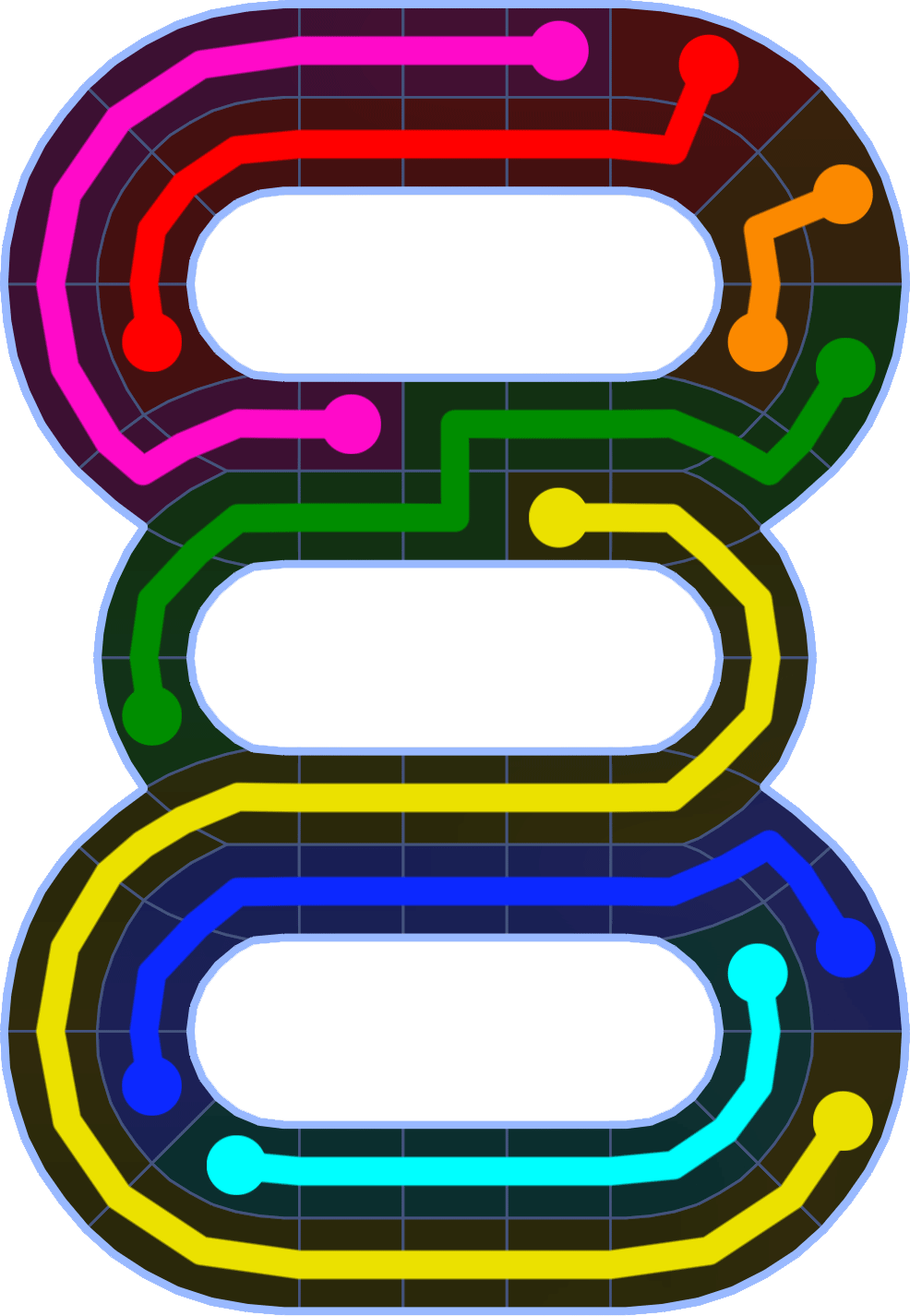 Flow Free 2545 Solution