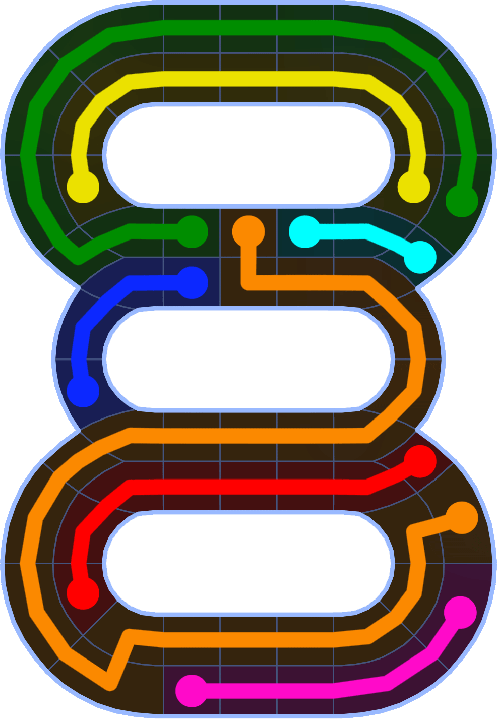Flow Free 2523 Solution