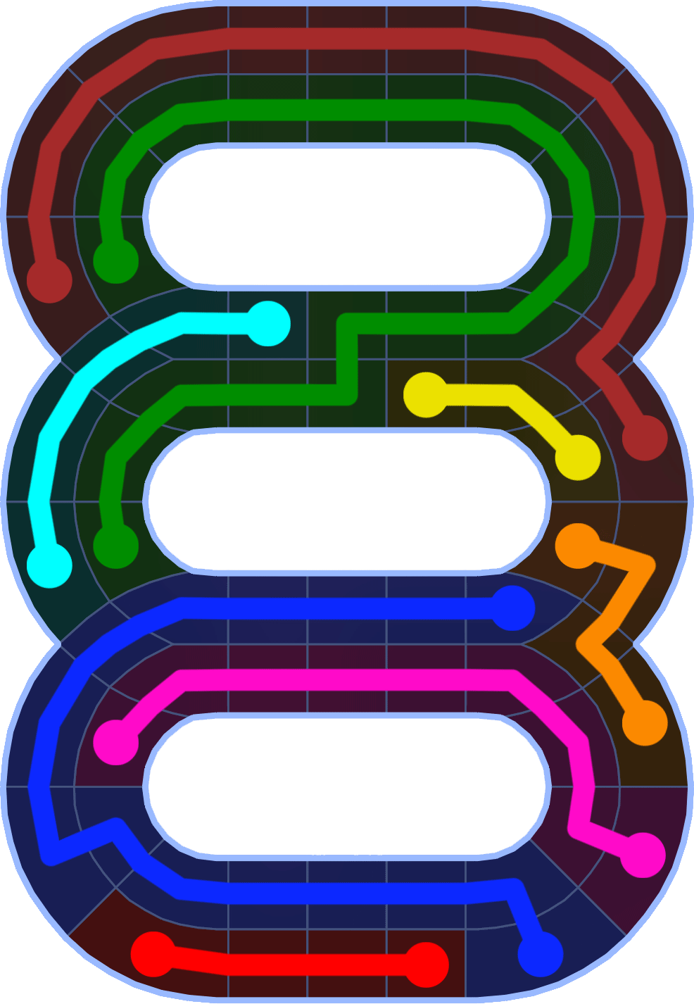 Flow Free 2551 Solution