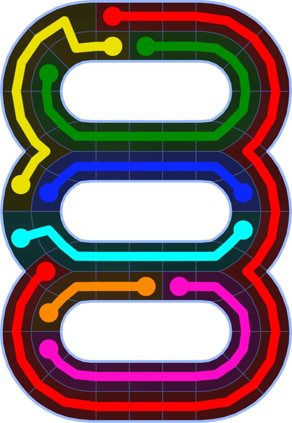 Flow Free 2558 Solution