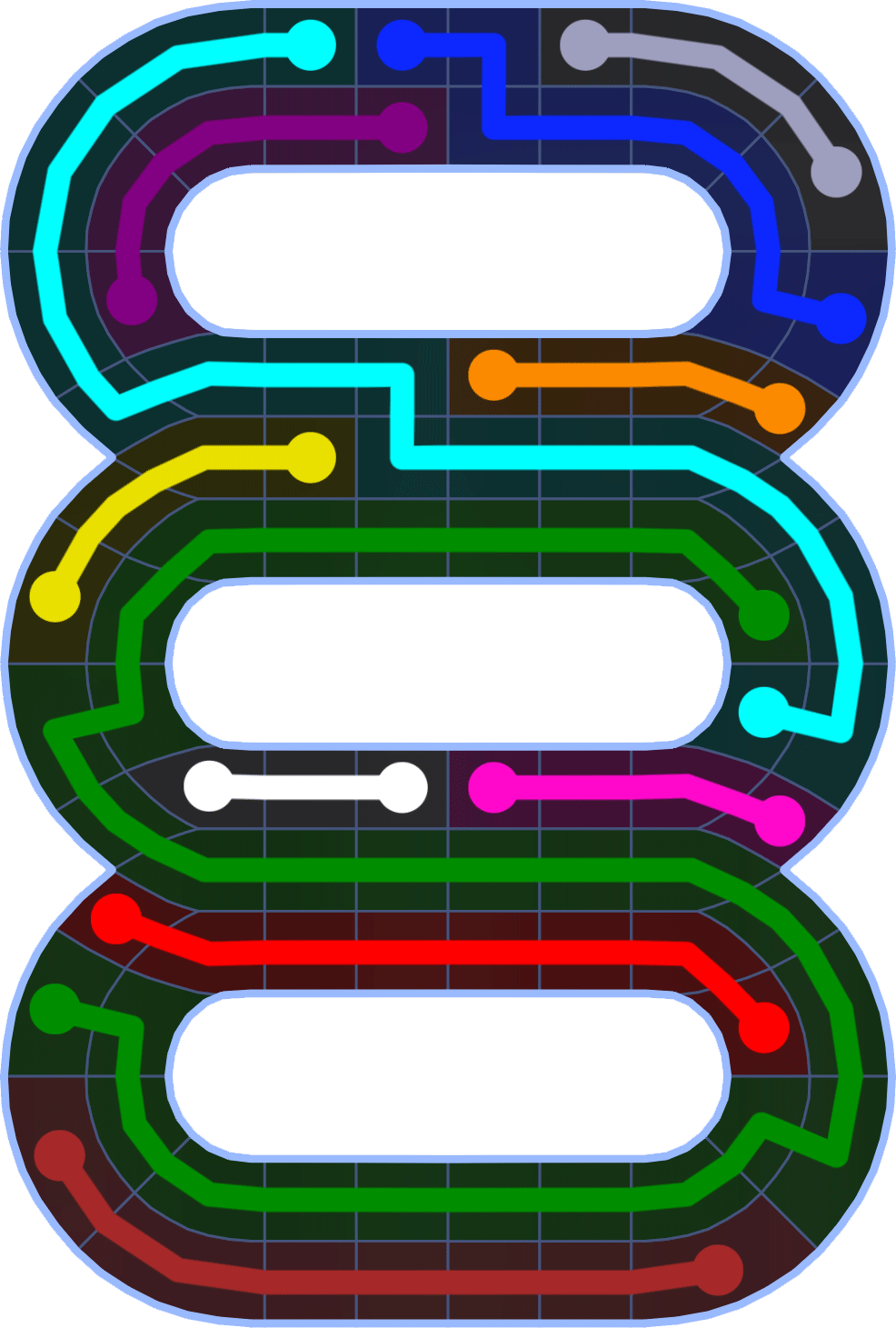 Flow Free 2581 Solution