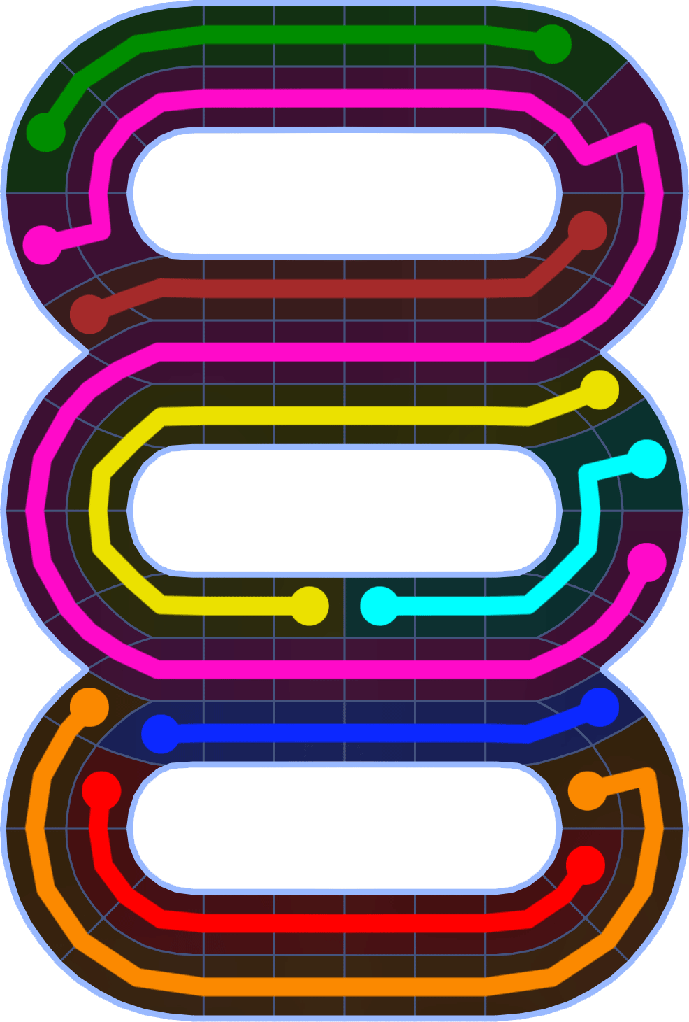 Flow Free 2582 Solution
